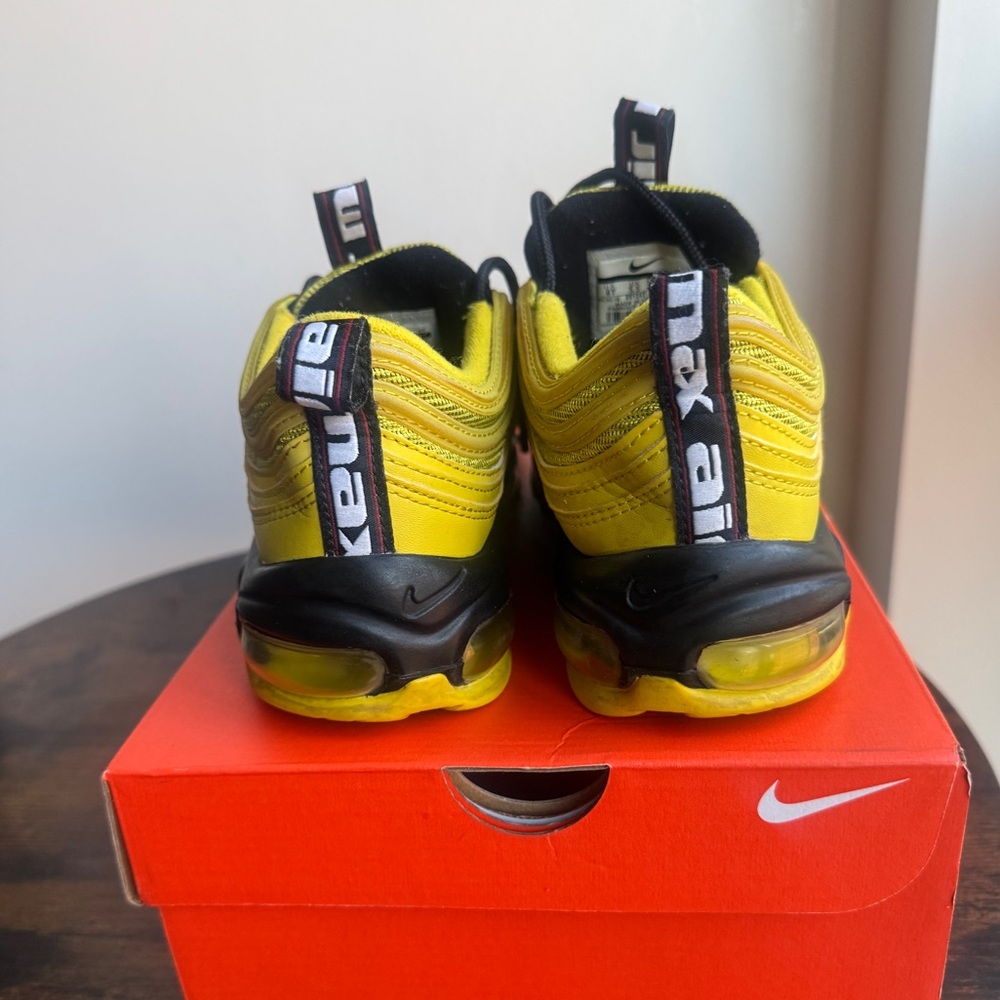 Nike Air Max 97 Bright Citron Yellow Sneakers Youth 6Y Womens 7.5 - Picture 5 of 6